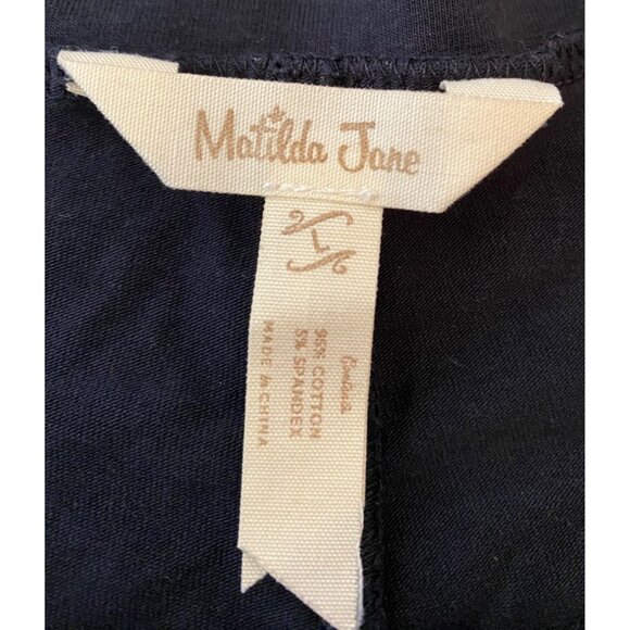 Matilda Jane Wide-Leg Black Pants Tired Hem Small - Picture 3 of 8